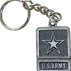 U.S. Army Keychain Metal by Sparta Pewter USA