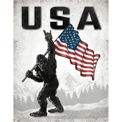 USA Sasquatch Metal Sign 2677 Tin by Desperate Enterprises