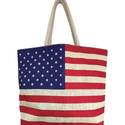 USA Tote Bag NV8302USA Jute by Ramson's Imports, Inc