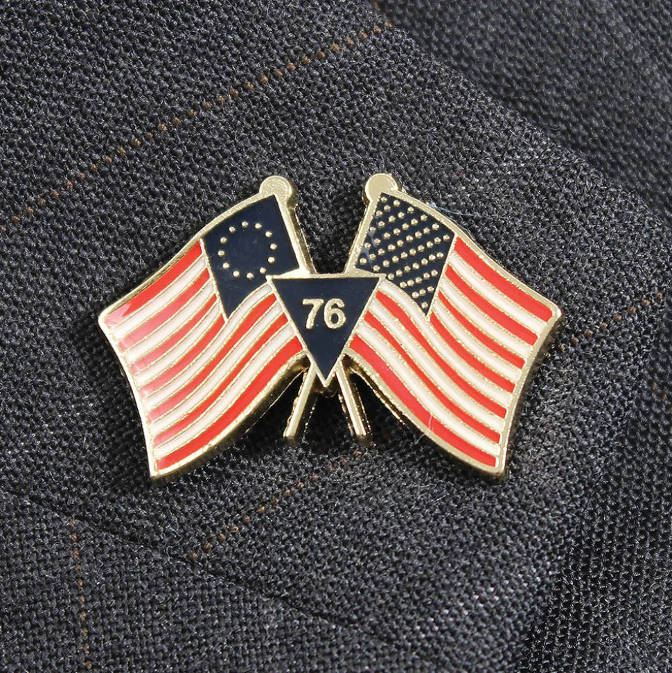 U.S. Flag/Betsy Ross Flag Lapel Pin by Ruffin Flag Company