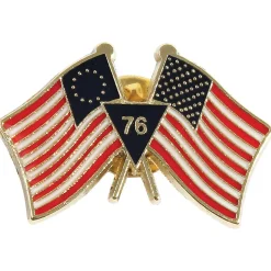 U.S. Flag/Betsy Ross Flag Lapel Pin by Ruffin Flag Company
