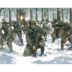 U.S. Infantry - Winter Uniform (WWII) 1/72 Figures 1:72 Scale Plastic Model Kit by Italeri