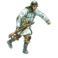 U.S. Infantry - Winter Uniform (WWII) 1/72 Figures 1:72 Scale Plastic Model Kit by Italeri