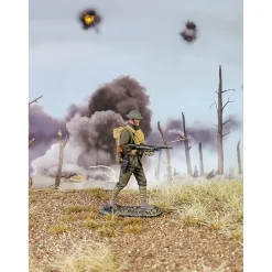 U.S. Marine Advance with Chauchat, Belleau Wood 1/30 Figure William Britain (13072) 1:30 scale Metal by William Britain