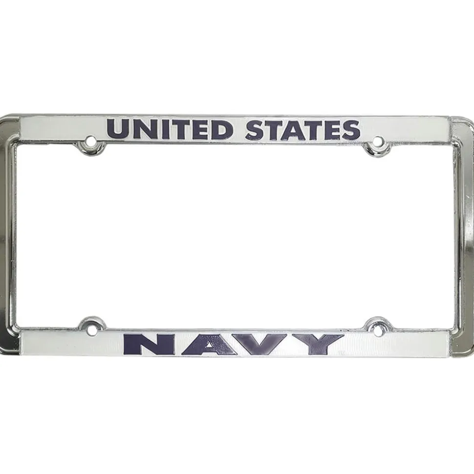 U.S. Navy Metal License Plate Frame MF1038NAV Metal by Ramson's Imports, Inc