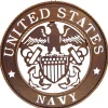 U.S. Navy Metal Sign Iron and Blossom (18116) by Iron and Blossom