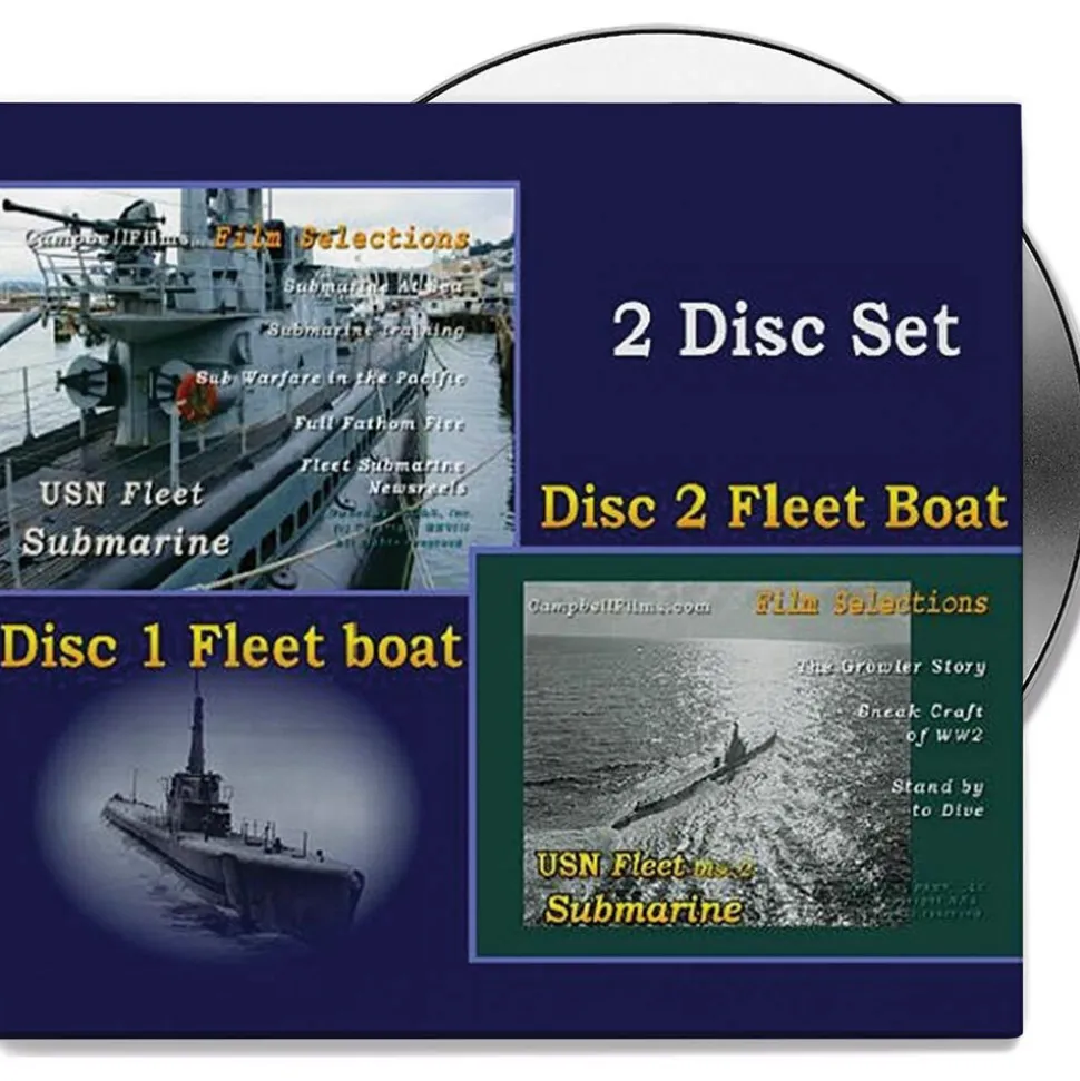 USN Fleet Submarine 2-DVD Set by Campbell Films