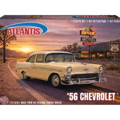 U.S. Route 66 - 1956 Chevrolet 283 V-8 1:25 Scale Plastic Model Kit by Atlantis Models