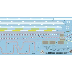 U.S.S. George H. W. Bush CCN-77 1/720 Kit 1:720 Scale Plastic Model Kit by Italeri