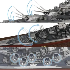 USS Missouri BB-63 1/700 Die Cast Model - Full Hull Display 1:700 scale Metal by Forces of Valor