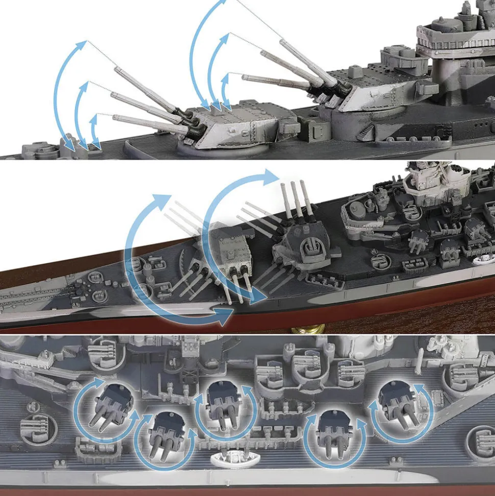USS Missouri BB-63 1/700 Die Cast Model - Full Hull Display 1:700 scale Metal by Forces of Valor