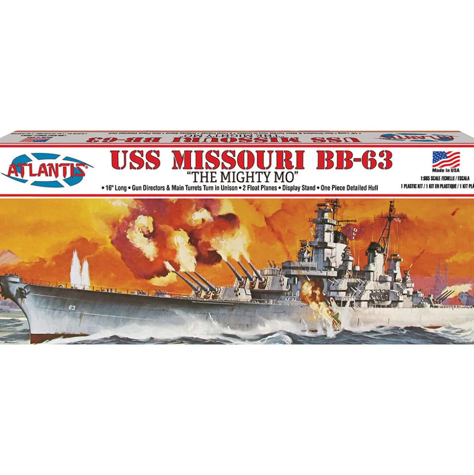 USS Missouri BB-63 1/665 Kit Atlantis (M3000) 1:665 scale by Atlantis Models