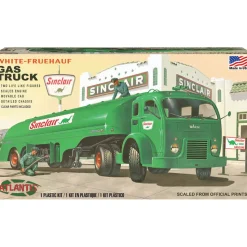 Vintage White Gasoline Truck - Model Kit 1:48 Scale Plastic Model Kit by Atlantis Models