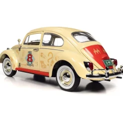 1963 Volkswagen Beetle Monopoly Free Parking - Yellow 1:18 Scale Diecast Model Car by Auto World