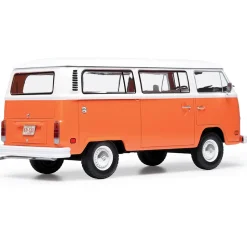 1974 Volkswagen Bus - Brilliant Orange 1:24 Scale Diecast Model Truck by IXO Models
