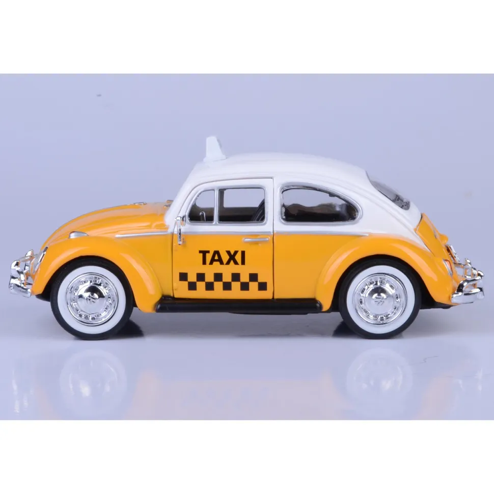1966 Volkswagen Classic Beetle Taxi 1:24 Scale Diecast Model Car by Motormax