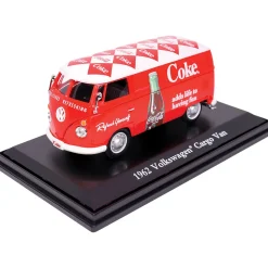 1962 Volkswagen Coca-Cola Cargo Van Red/White 1:43 Scale Diecast Model Truck by Motor City Classics