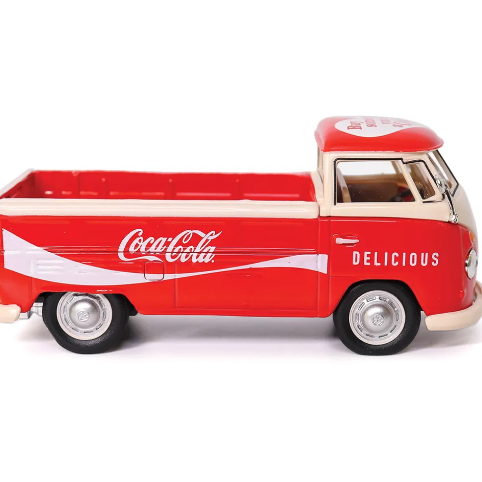 1962 Volkswagen Coca-Cola T1 pickup Red/White 1:43 Scale Diecast Model Truck by Motor City Classics