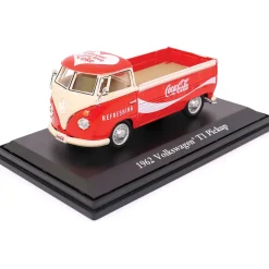 1962 Volkswagen Coca-Cola T1 pickup Red/White 1:43 Scale Diecast Model Truck by Motor City Classics