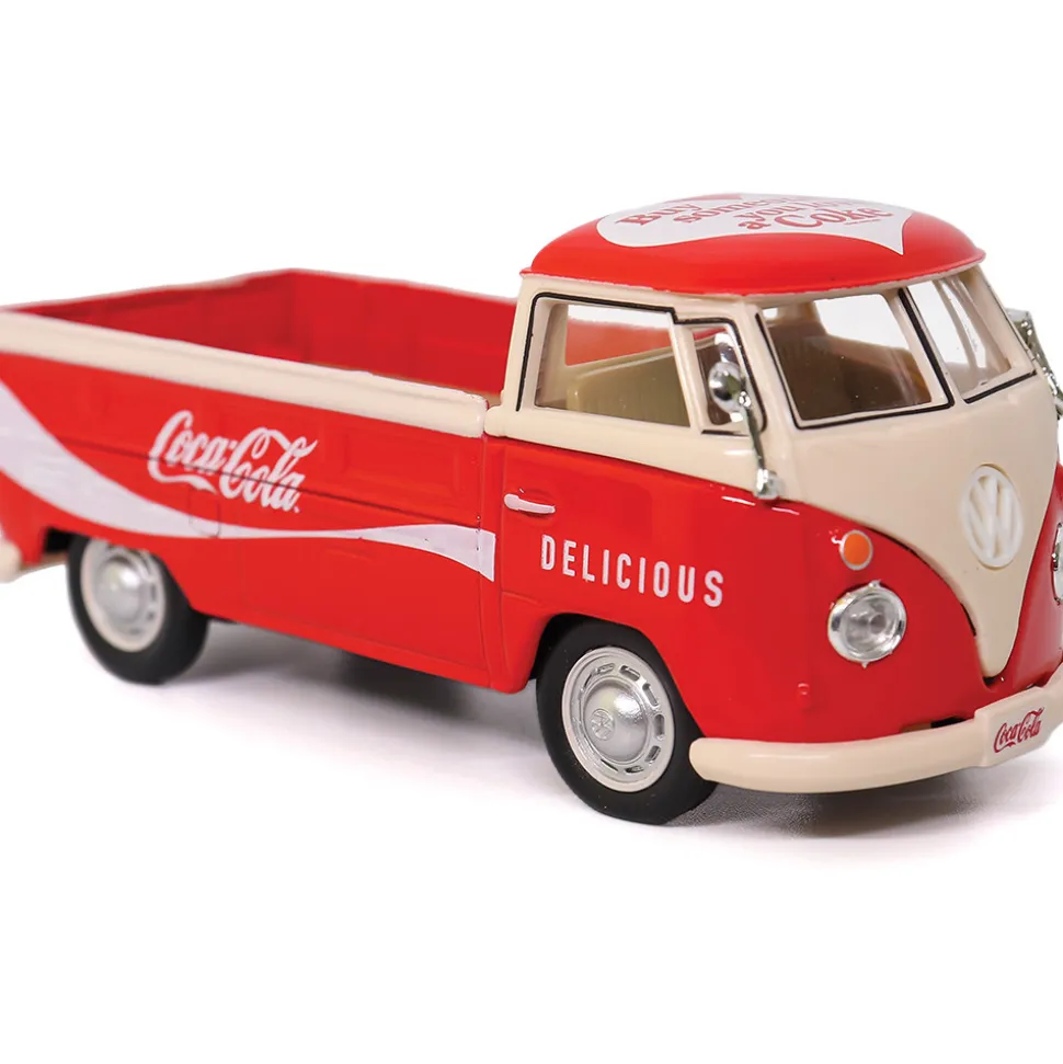 1962 Volkswagen Coca-Cola T1 pickup Red/White 1:43 Scale Diecast Model Truck by Motor City Classics