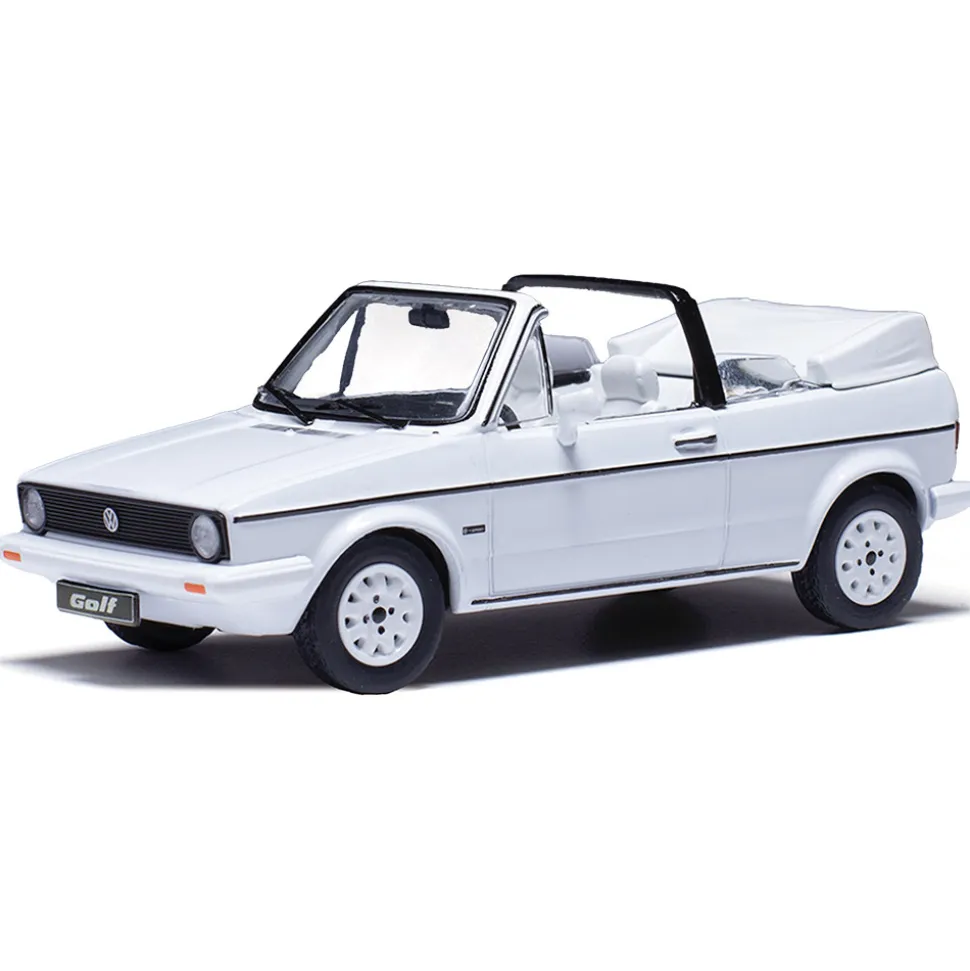 1981 Volkswagen Golf Cabriolet (Mk I) - White 1:43 Scale Diecast Model Car by IXO Models