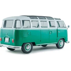 1962 Volkswagen T1 Samba - Green / White 1:18 Scale Diecast Model Truck by Solido