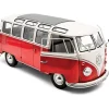 1962 Volkswagen T1 Samba - Red/White 1:18 Scale Diecast Model Car by Solido