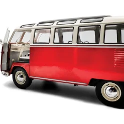 1962 Volkswagen T1 Samba - Red/White 1:18 Scale Diecast Model Car by Solido