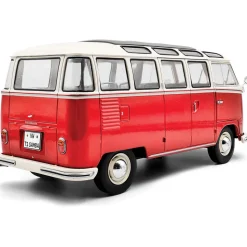 1962 Volkswagen T1 Samba - Red/White 1:18 Scale Diecast Model Car by Solido