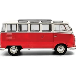 1962 Volkswagen T1 Samba - Red/White 1:18 Scale Diecast Model Car by Solido