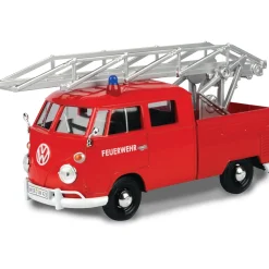 Volkswagen Type 2 Fire Truck & Aerial Ladder 1:24 Scale Diecast Model Truck by Motormax