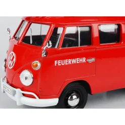 Volkswagen Type 2 Fire Truck & Aerial Ladder 1:24 Scale Diecast Model Truck by Motormax