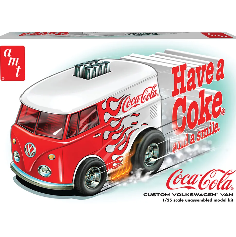 Volkswagen Van Show Rod Coca-Cola 1:25 Scale Plastic Model Kit by AMT