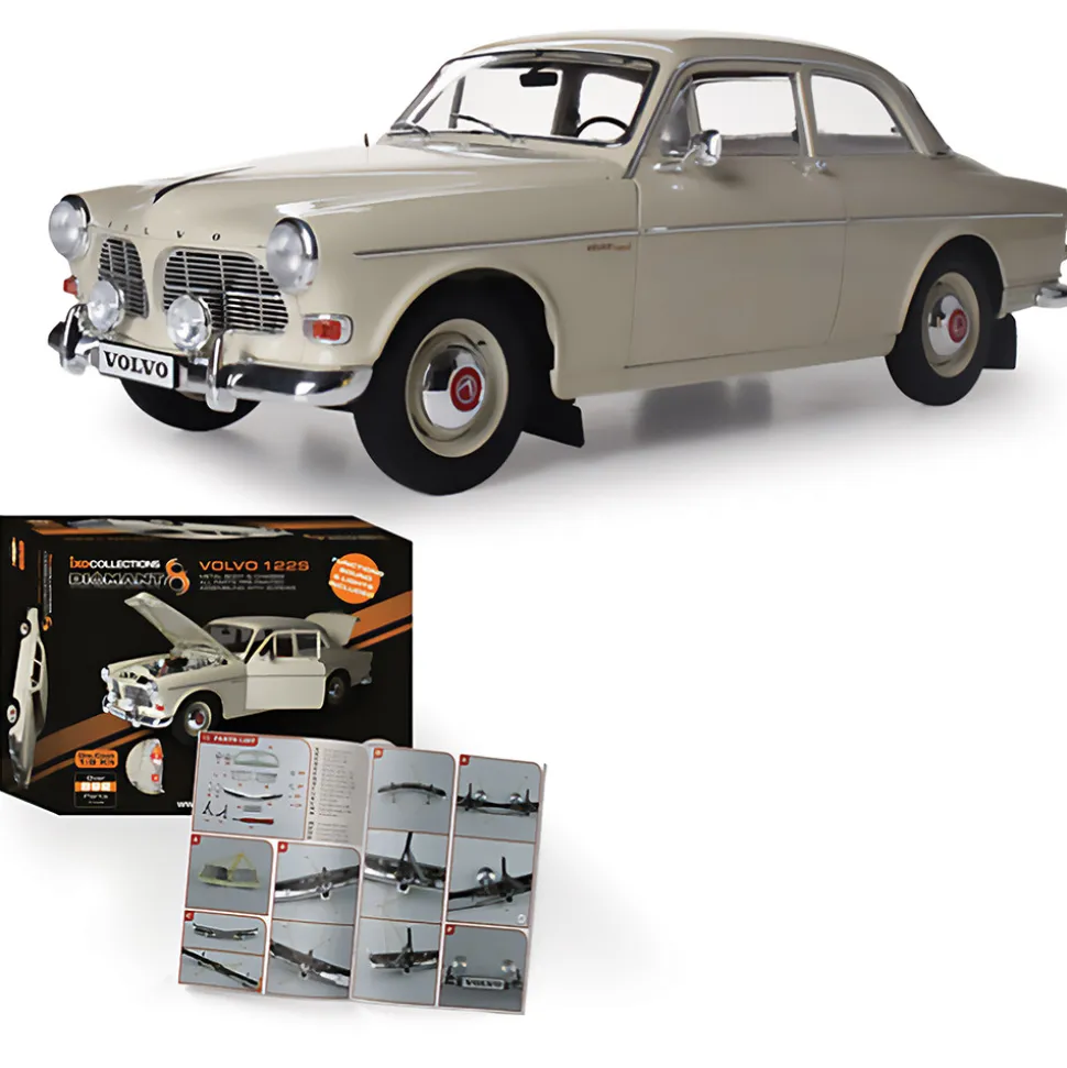 Volvo 122S - Tan 1:8 Scale Diecast Model Car by IXO Models