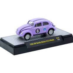 1956 VW Beetle Deluxe USA Model - #6 1:64 Scale Diecast Model Car by M2 Machines