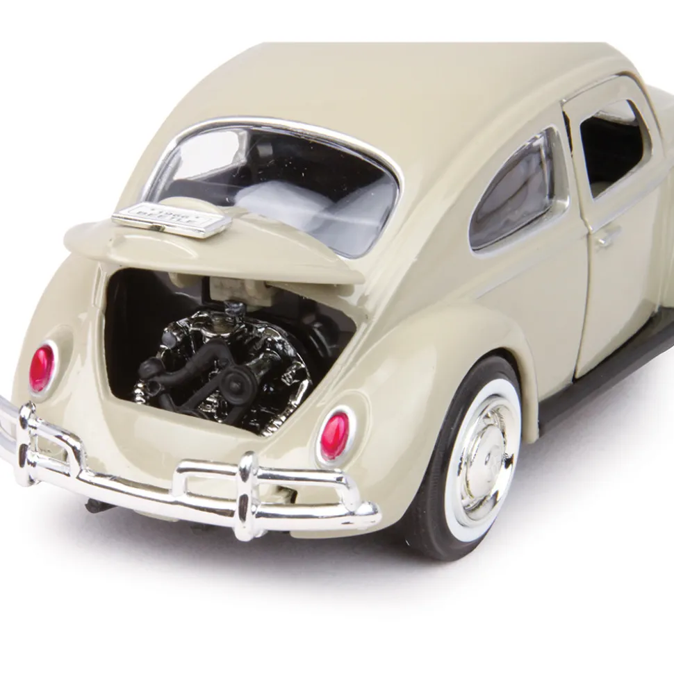 1966 VW Beetle - ivory 1:24 Scale Diecast Model by Motormax