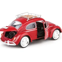 1966 VW Beetle & Roof Rack 1:24 Scale Diecast Model by Motormax