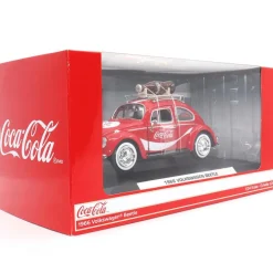 1966 VW Beetle with Bottle on Top Rack 1:24 Scale Diecast Model Car by Motor City Classics