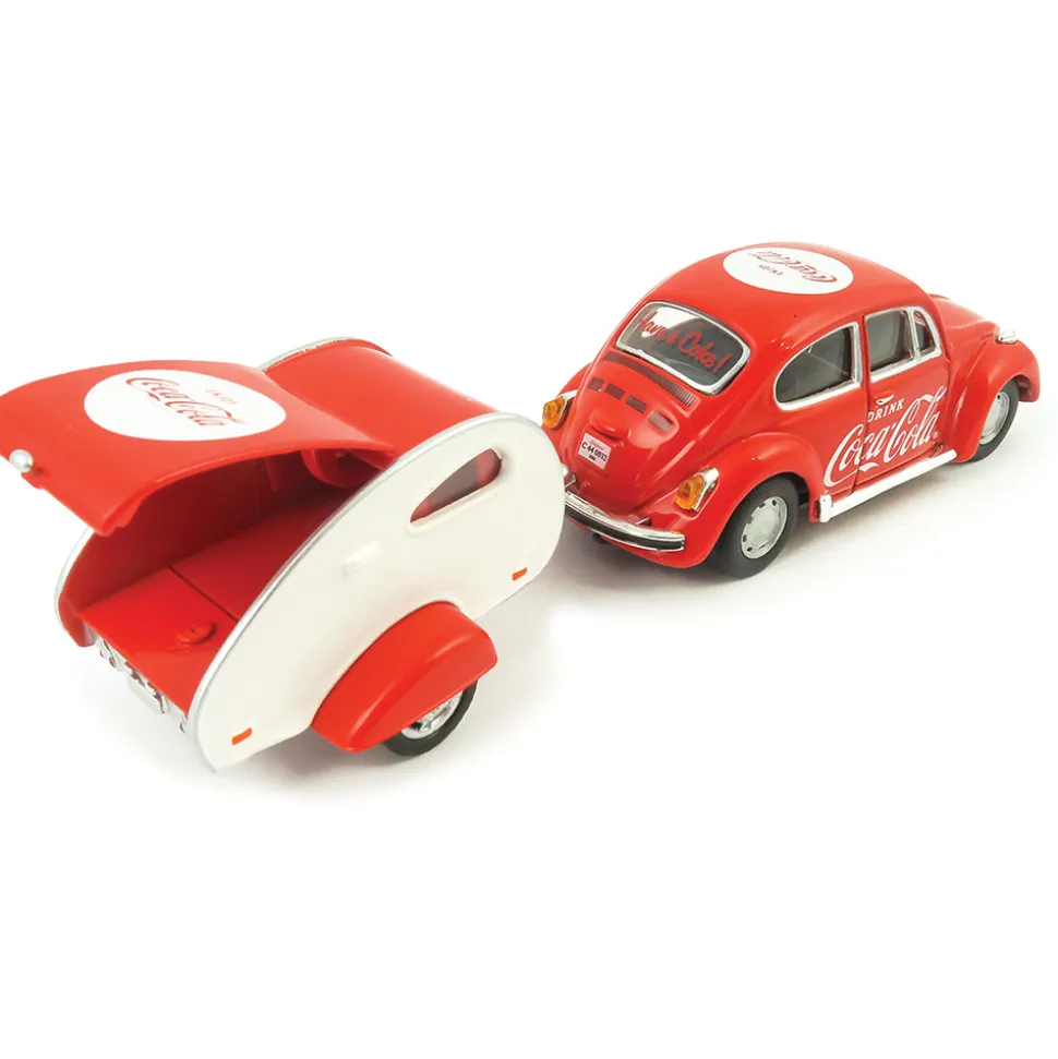 1967 VW Coca-Cola Beetle & Teardrop Trailer 1:43 Scale Diecast Model by Motor City Classics