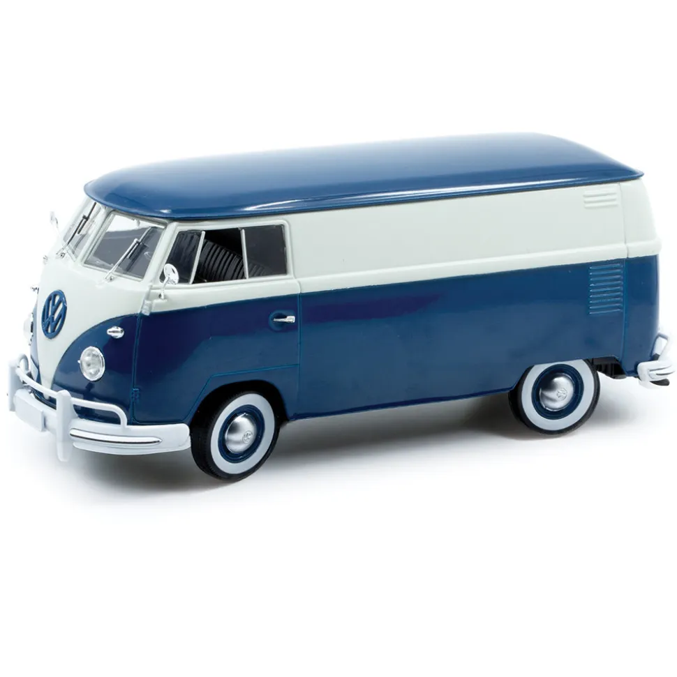 1960 VW Delivery Van - Blue 1:24 Scale Diecast Model Truck by M2 Machines