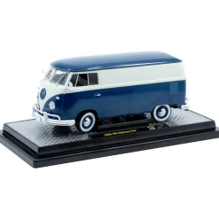1960 VW Delivery Van - Blue 1:24 Scale Diecast Model Truck by M2 Machines