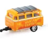 1960 VW Double Cab Truck with 1960 VW 15-Window Bus - Fanta 1:64 Scale Diecast Model Truck by M2 Machines
