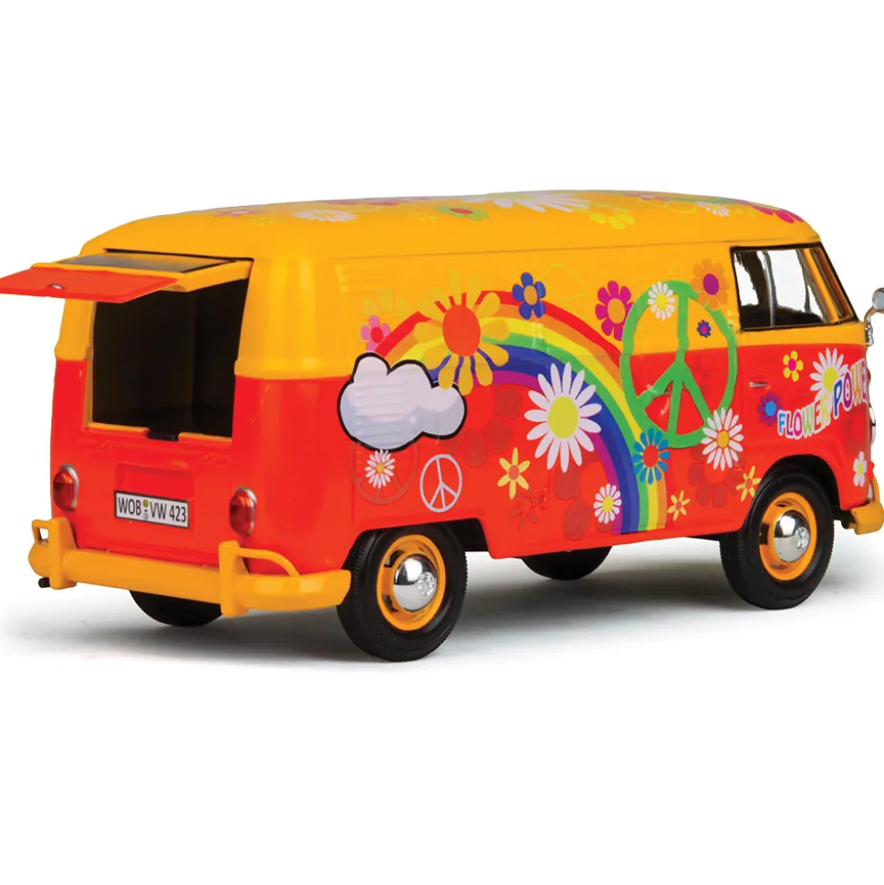VW Flower Power Microbus 1:24 Scale Diecast Model by Motormax