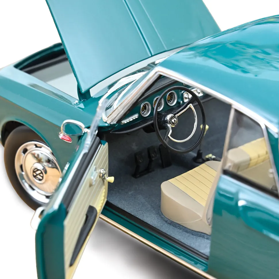 1963 VW Karmann Ghia 1500 - Smaragd Green 1:18 Scale Diecast Model Car by Norev
