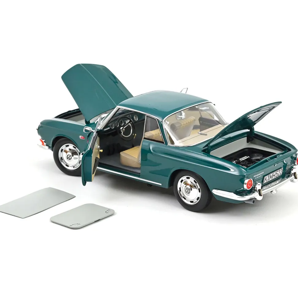 1963 VW Karmann Ghia 1500 - Smaragd Green 1:18 Scale Diecast Model Car by Norev