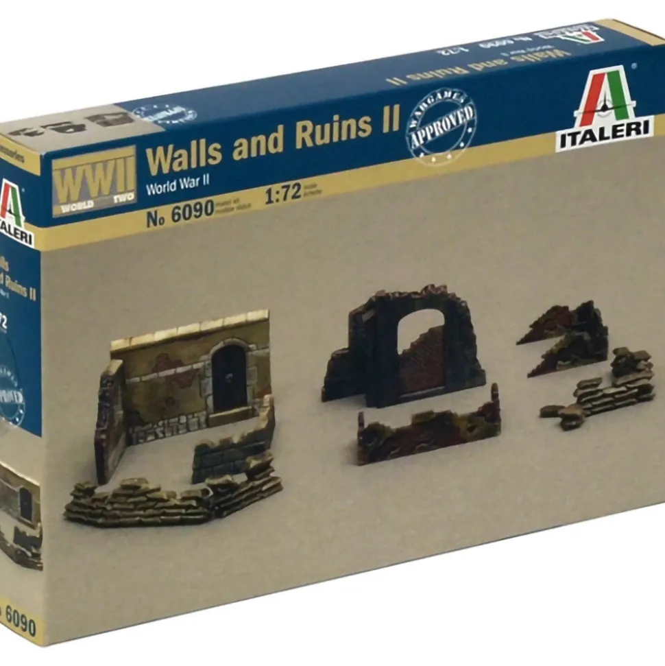 Walls And Ruins II 1/72 Kit 1:72 Scale Plastic Model Kit by Italeri