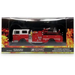Ward LaFrance Fire Engine: San Francisco Fire Department 1:87 Scale Diecast Model Truck by Iconic Replicas