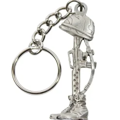 War Memorial Keychain K456 Pewter by Sparta Pewter USA