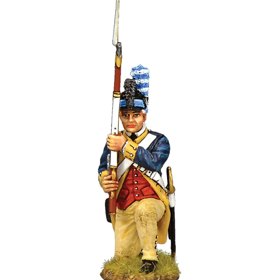 Washington's Guard Co. Kneeling Ready 1/30 Figure K&C (AR079) 1:30 scale Metal by King and Country