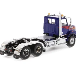 Western Star 4700 SBFA Tandem Day Cab - Blue 1:50 Scale Diecast Model Truck by Diecast Masters